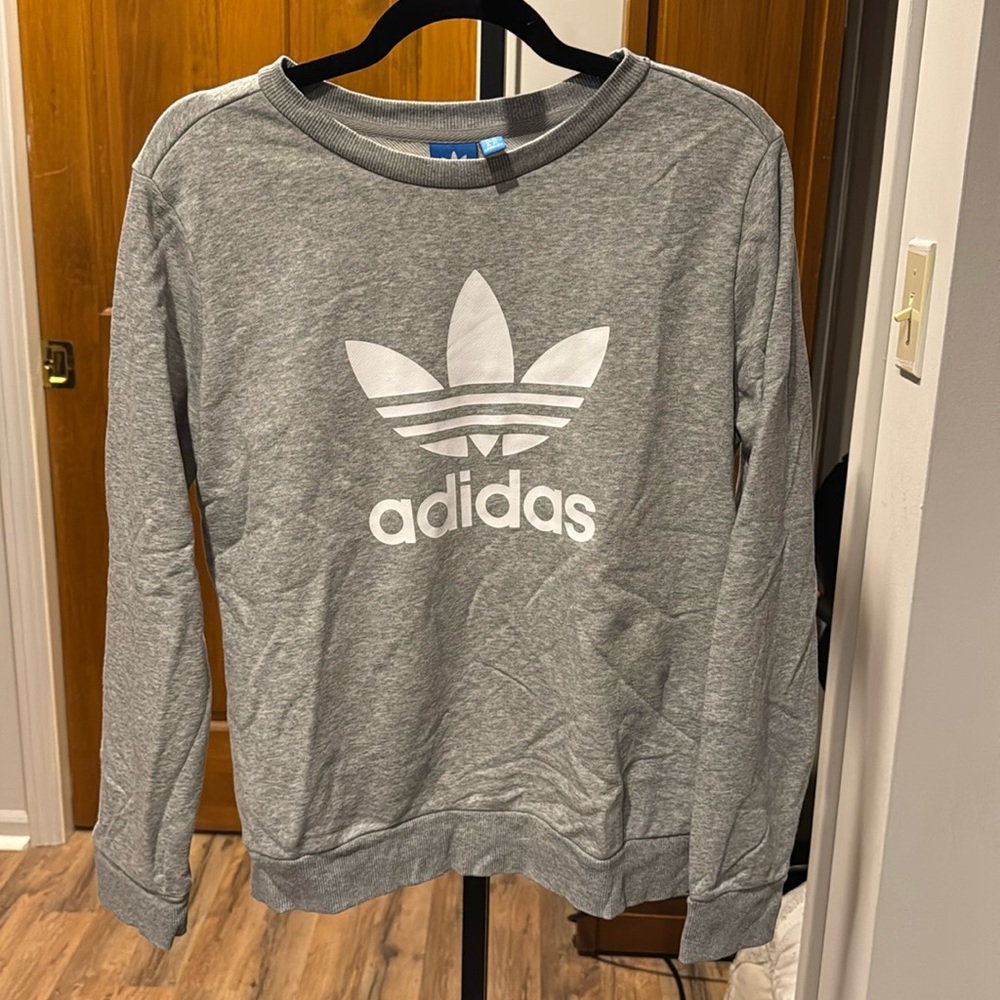 Women’s grey size medium Adidas Crew Neck Sweatshirt